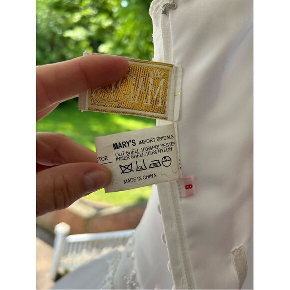 Mary’s Bridal ball gown size 8 beaded bodice EUC tulle skirt - Picture 12 of 16